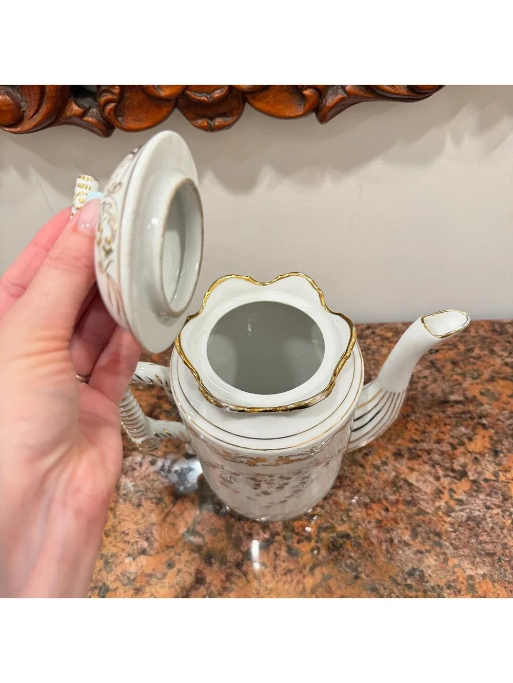 Vintage Gesetzlich Geschützt Porcelain Tea Pot